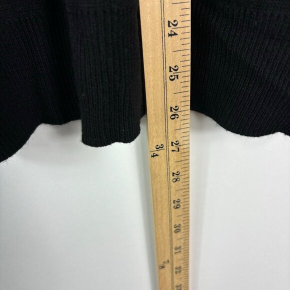 Deka men’s sweater M gray black check print retro Klingon check crew neck office - Picture 9 of 12